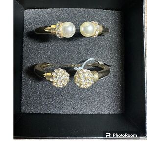 INC International Concepts rose pearl hinge duo bracelets NWT